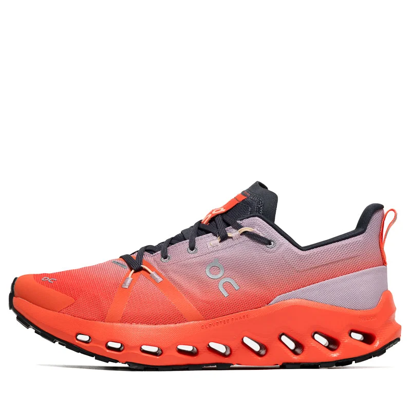 Leather Casual Shoes On Cloudsurfer Trail WP - Mauve/Flame