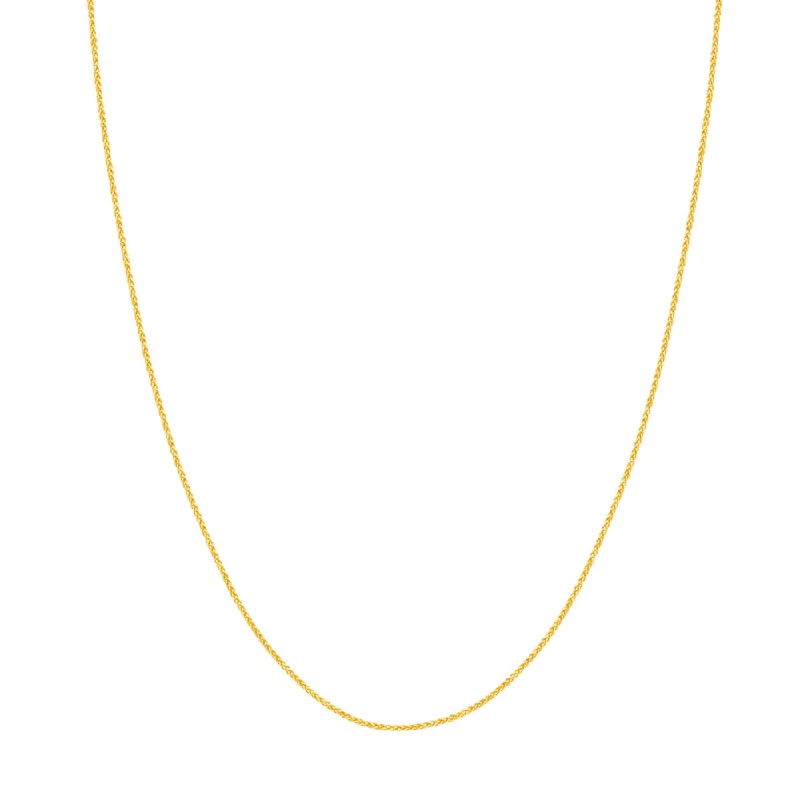 Black Friday - Style Deals All Week Long Gold Necklace 14k Gold 1.02mm Wheat Chain Black Friday - Style Deals All Week Long Gold Necklace 14k Gold 1.02mm Wheat Chain