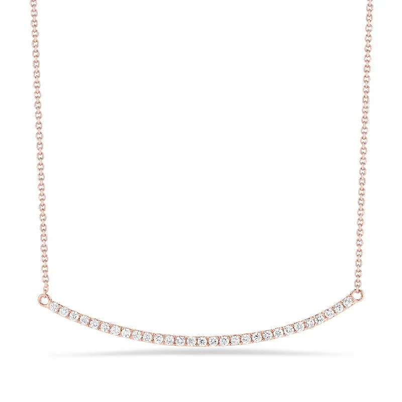 Shop Now, Save Big Bucks Choker Necklace Curved Diamond Bar Necklace