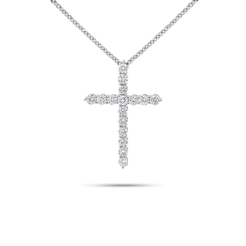 Limited - Time Offer Crystal Bracelet 0.74 ct Diamond Cross Pendant