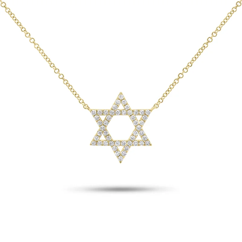 Season - End Clearance Designer Necklace 0.37 ct Diamond Star of David Pendant Necklace Season - End Clearance Designer Necklace 0.37 ct Diamond Star of David Pendant Necklace