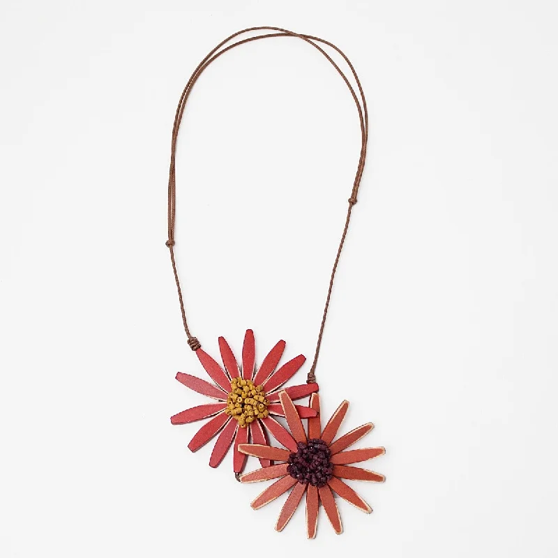 Exclusive Offers for Our Valued Customers Engagement Jewelry Orange Amaya Double Flower Statement Necklace Exclusive Offers for Our Valued Customers Engagement Jewelry Orange Amaya Double Flower Statement Necklace