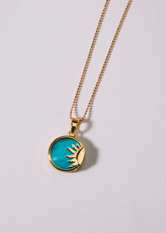Shop Now, Save Big Bucks Eternity Ring Blue Transparent Sun Necklace