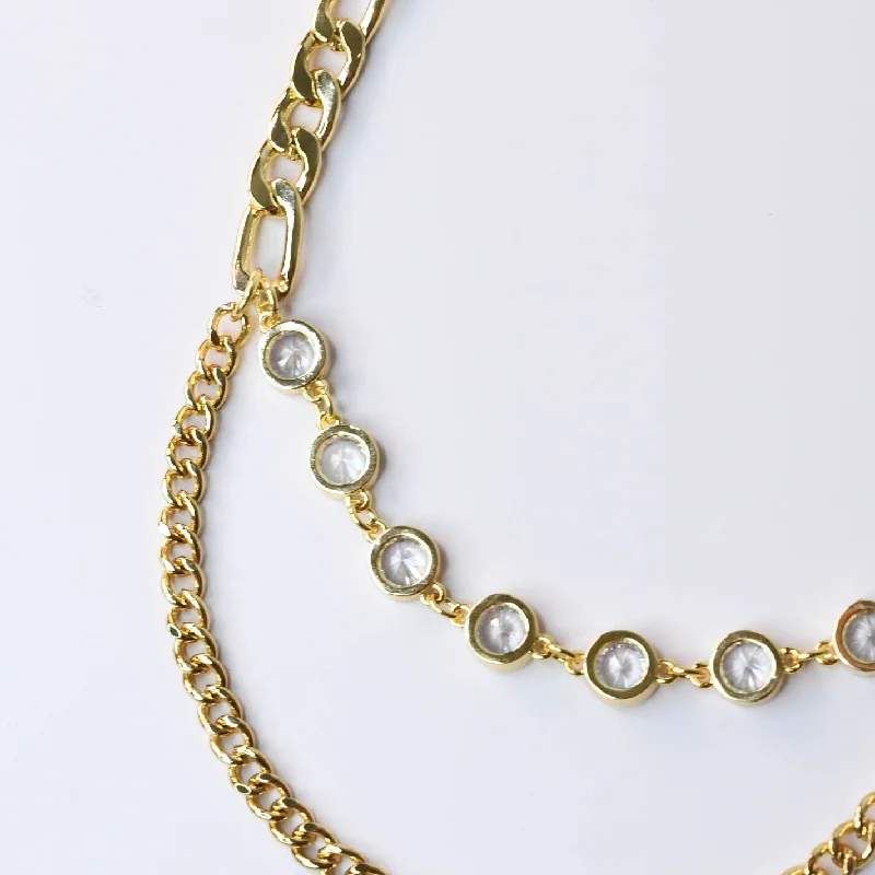 Huge Discounts, Unbeatable Offers Round Cut Ring Chain Circle Crystal  Necklace M10