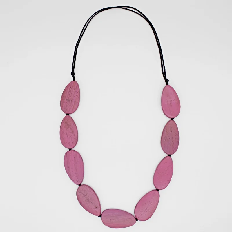 Season - End Clearance Gold Chain Destiny Pink Teardrop Necklace
