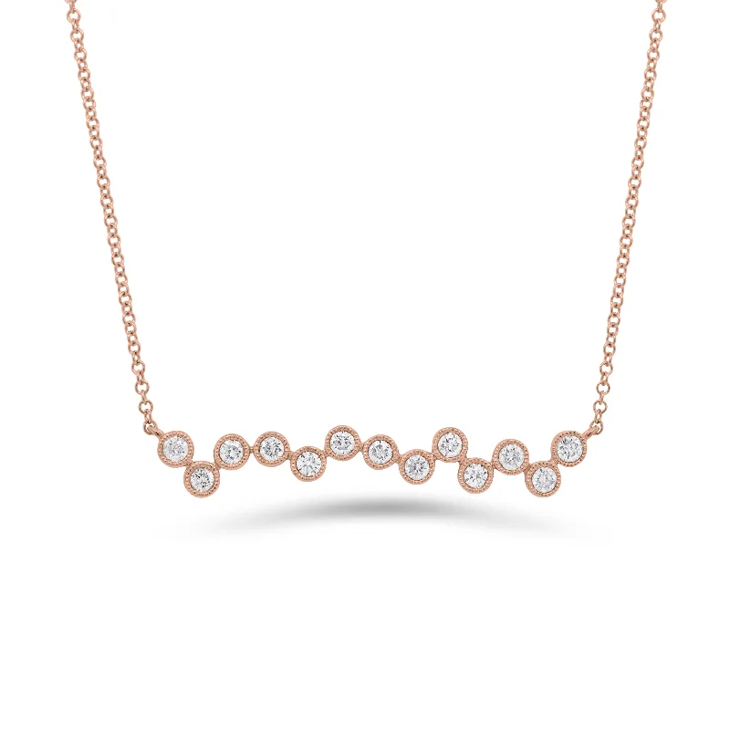 Huge Discounts, Unbeatable Offers Dainty Bracelet Diamond Bubbles Bar Pendant