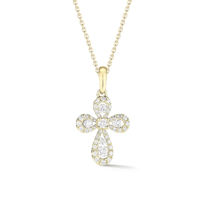 Black Friday - Style Deals All Week Long Gemstone Earrings Diamond Mini Rounded Cross Pendant
