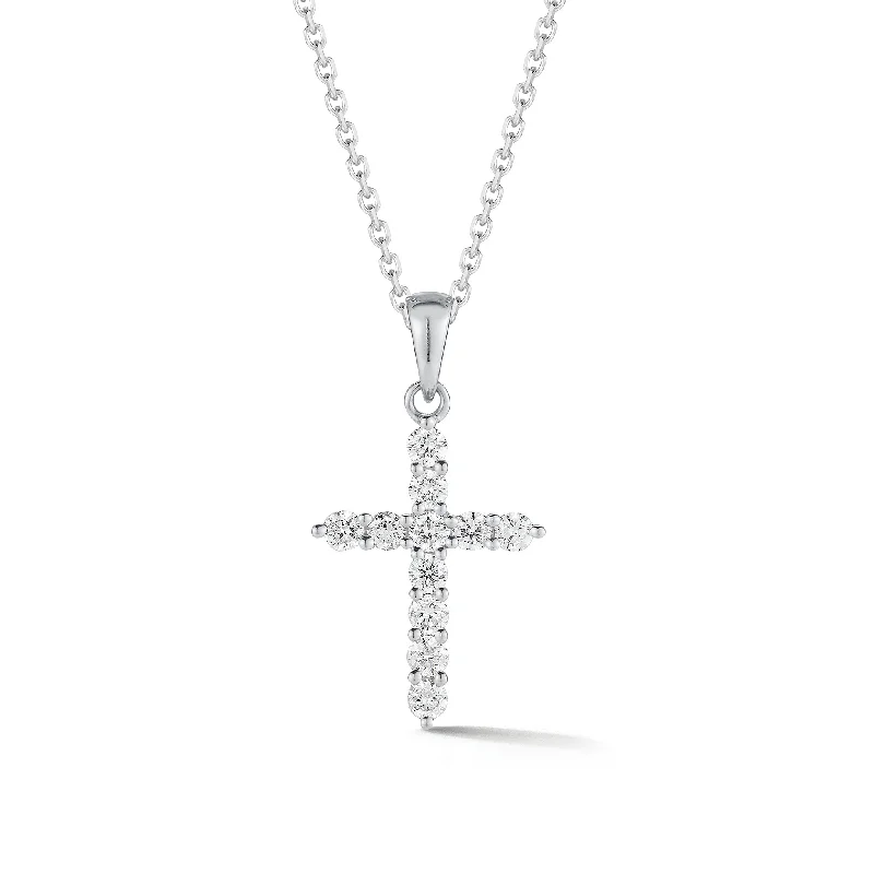 Huge Discounts, Unbeatable Offers Pearl Earrings Diamond Slim Cross Pendant
