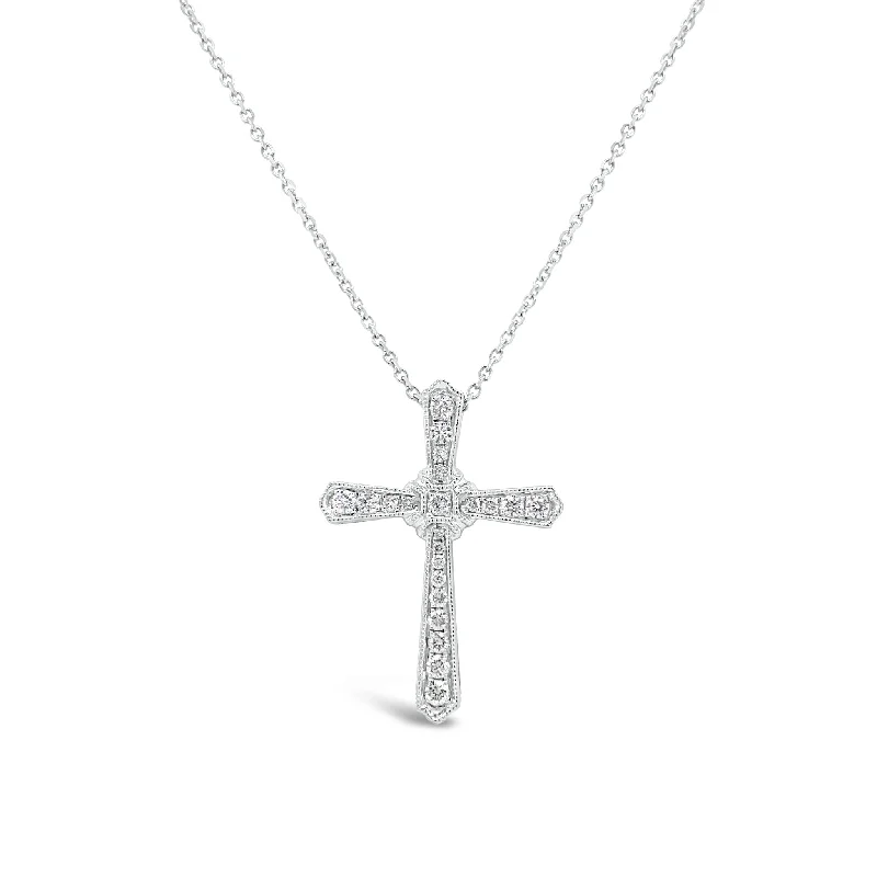Black Friday - Style Deals All Week Long Trendy Jewelry Diamond Cross Pendant with Milgrain Detail Black Friday - Style Deals All Week Long Trendy Jewelry Diamond Cross Pendant with Milgrain Detail