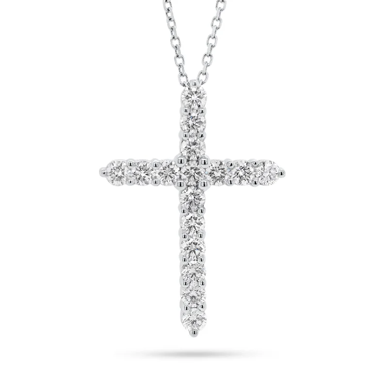 Shop Comfortably at Home Birthstone Jewelry Diamond Large Cross Pendant