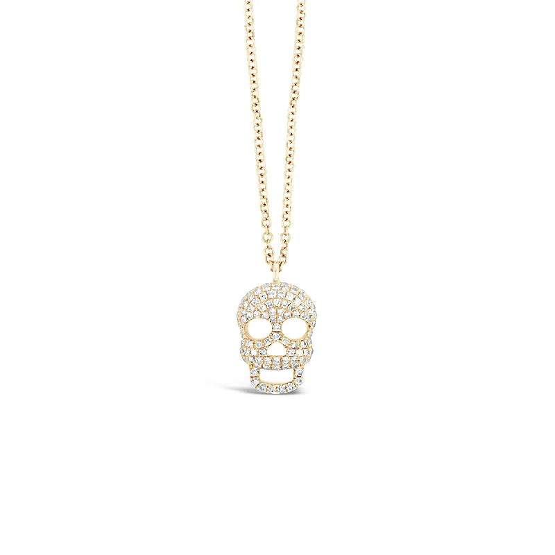 Clearance Sale, Steal Great Bargains Gold Hoop Earrings Diamond Skull Pendant
