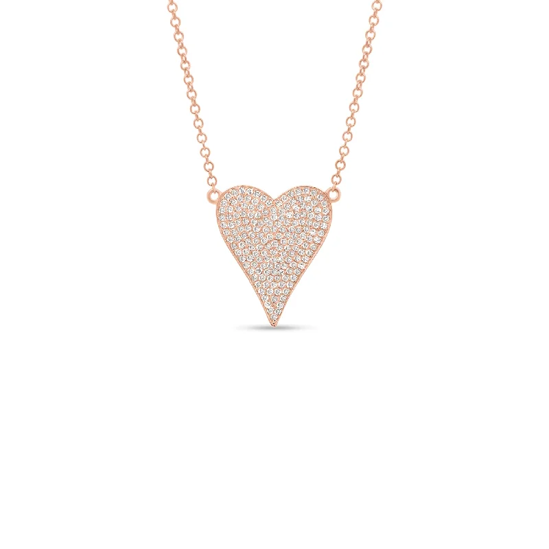 Flash Sale, Grab the Deals Fast Custom Jewelry Diamond Small Elongated Heart Pendant Flash Sale, Grab the Deals Fast Custom Jewelry Diamond Small Elongated Heart Pendant