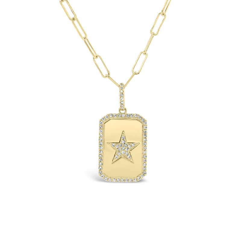 Limited - Edition Collections Now on Sale Sapphire Pendant Diamond Star Dog Tag Charm Limited - Edition Collections Now on Sale Sapphire Pendant Diamond Star Dog Tag Charm