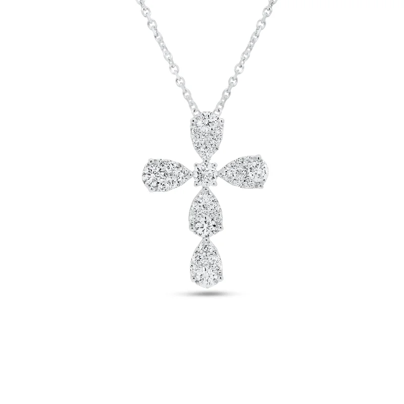 New Arrivals on Discount Diamond Ring Diamond Teardrops Cross Pendant