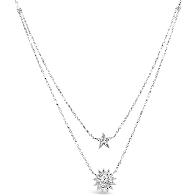 Exclusive Offers for Our Valued Customers Gold Choker Sun & Star Layered Diamond Necklace Exclusive Offers for Our Valued Customers Gold Choker Sun & Star Layered Diamond Necklace