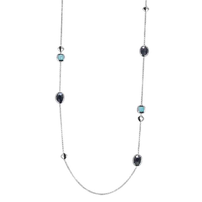 Flash Sale Designer Jewelry Elle "Mirage" Amazonite & Hematite Station Necklace