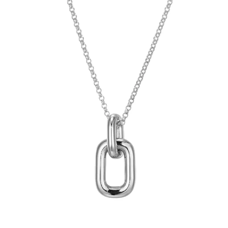 Be the First to Rock the Latest Trends Fashion Ring Elle "Simpatico" Square & Circle Link Pendant Necklace Be the First to Rock the Latest Trends Fashion Ring Elle "Simpatico" Square & Circle Link Pendant Necklace