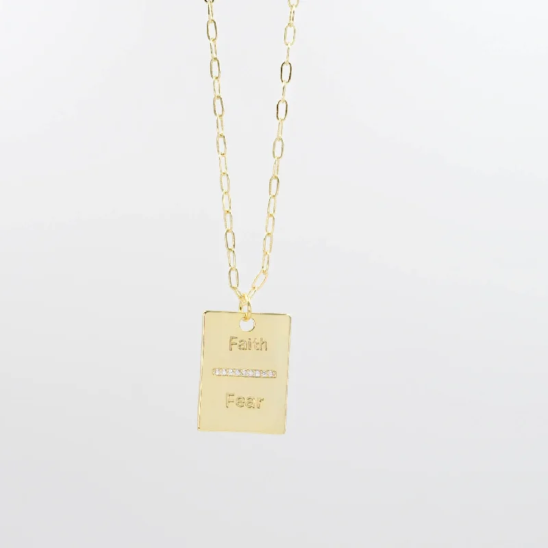 Limited - Time Offer Opal Ring Faith Over Fear Necklace I-68