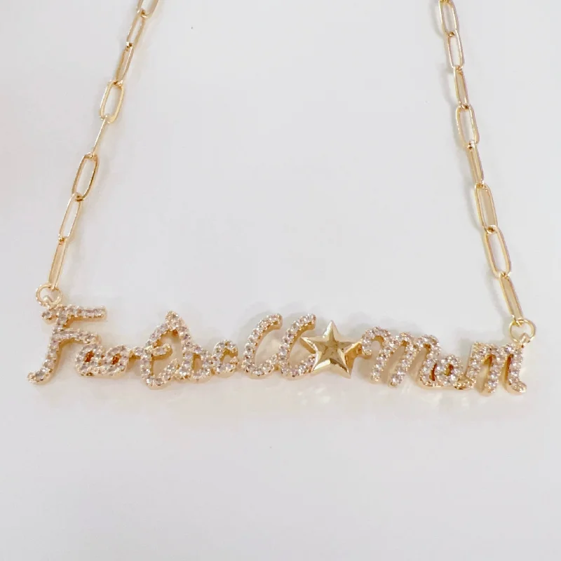 Huge Discounts, Unbeatable Offers Silver Bangles Football Mom Gold Necklace T37