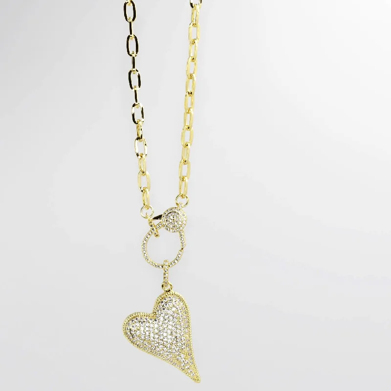 Be the First to Rock the Latest Trends Minimalist Studs Gold Clip Heart J14
