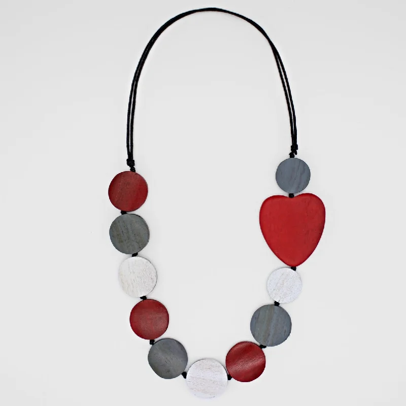 Shop Now, Save Big Bucks Bold Earrings Red Heart and Soul Necklace