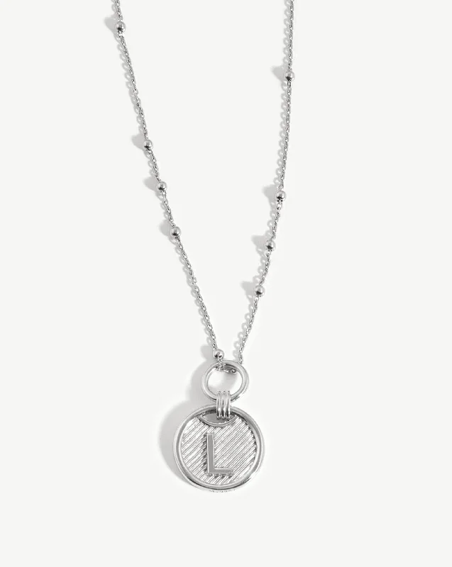 Massive Clearance Sale Handmade Bracelet Initial Pendant Necklace - Initial L | Sterling Silver Massive Clearance Sale Handmade Bracelet Initial Pendant Necklace - Initial L | Sterling Silver