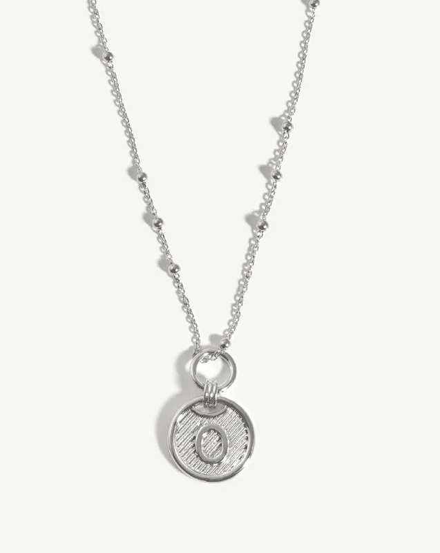 New Arrivals Statement Necklace Initial Pendant Necklace - Initial O | Sterling Silver New Arrivals Statement Necklace Initial Pendant Necklace - Initial O | Sterling Silver
