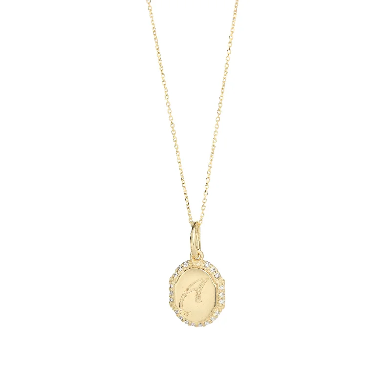 New Arrivals Trendy Earrings PAVÉ INITIAL PENDANT
