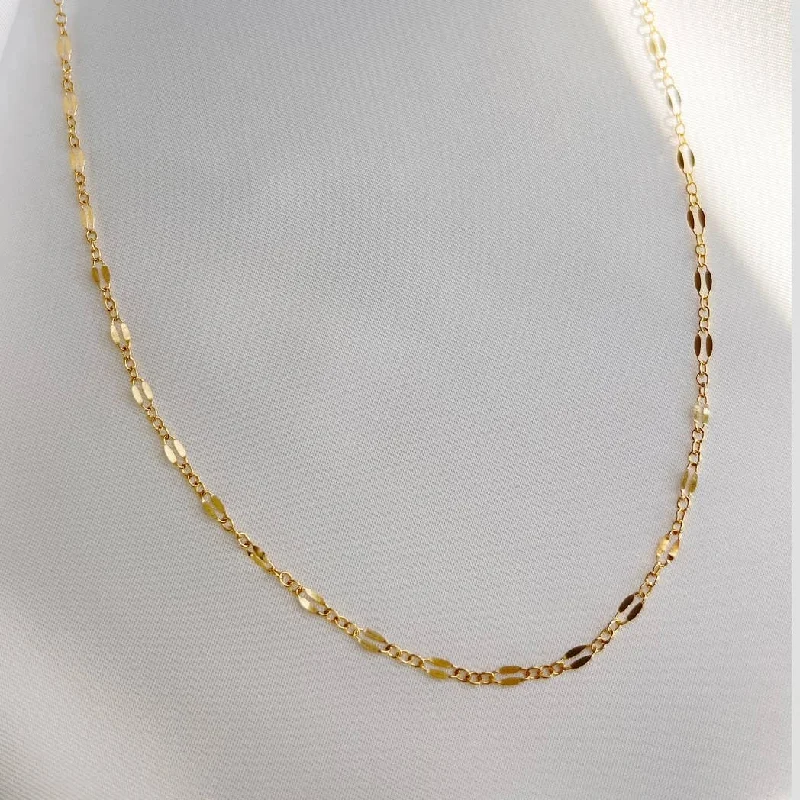 Limited Time, Unlimited Deals Gothic Necklace Kamryn Dapped Sequin Layering Chain Necklace Gold Filled