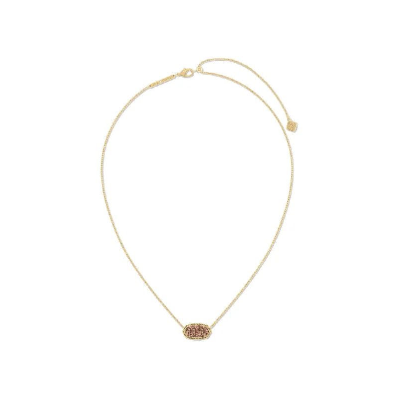 Flash Sale, Grab the Deals Fast Custom Jewelry Kendra Scott Elisa Gold Pendant Necklace in Spice Drusy Flash Sale, Grab the Deals Fast Custom Jewelry Kendra Scott Elisa Gold Pendant Necklace in Spice Drusy
