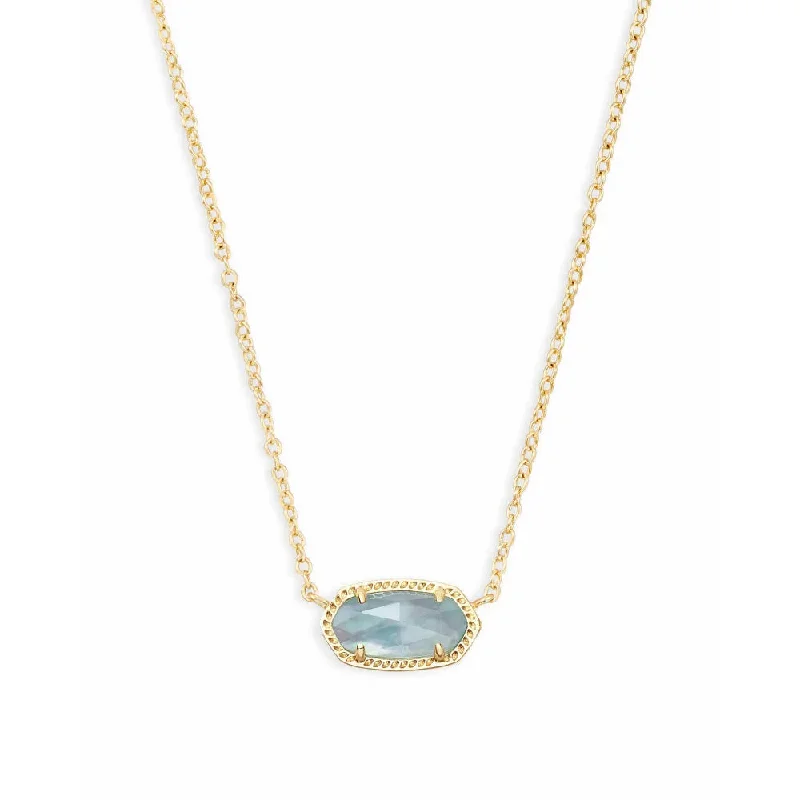 Exclusive Members - Only Sale Fashion Jewelry Kendra Scott Elisa Pendant Necklace in Light Blue Illusion Exclusive Members - Only Sale Fashion Jewelry Kendra Scott Elisa Pendant Necklace in Light Blue Illusion