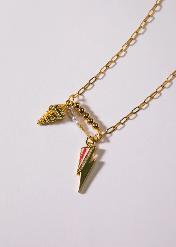 New Arrivals Simple Earrings Lightning Shell Necklace