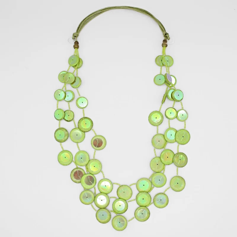 Exclusive Offers for Our Valued Customers Sterling Silver Lime Iridescent Arabella Necklace Exclusive Offers for Our Valued Customers Sterling Silver Lime Iridescent Arabella Necklace