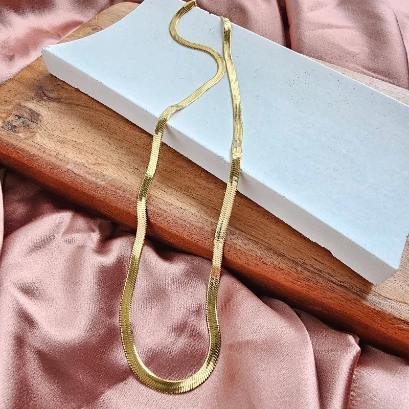 Clearance Sale, Steal Great Bargains Cross Pendant Luxe Gold Herringbone Chain Necklace - 20"