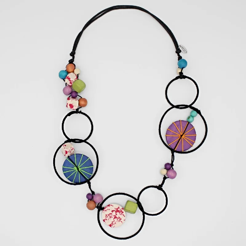 Buy More, Save More Elegant Pendant Multi Color Hayden Disk Necklace