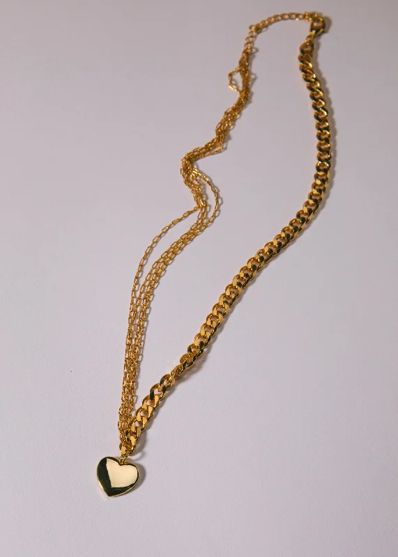 Exclusive Members - Only Sale Infinity Ring Multi Gold Heart Necklace