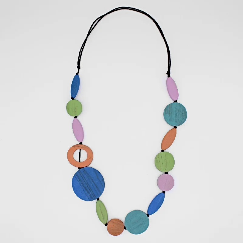 Limited - Edition Collections Now on Sale Bohemian Necklace Multi Wood Geo Shaped Necklace Limited - Edition Collections Now on Sale Bohemian Necklace Multi Wood Geo Shaped Necklace