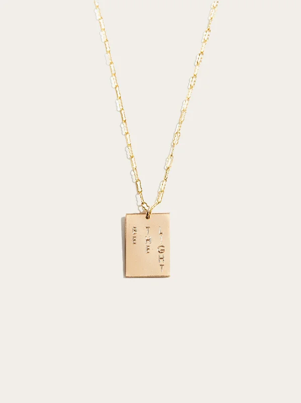 Don't Miss Your Chance Rose Gold Bangle Novel Necklace