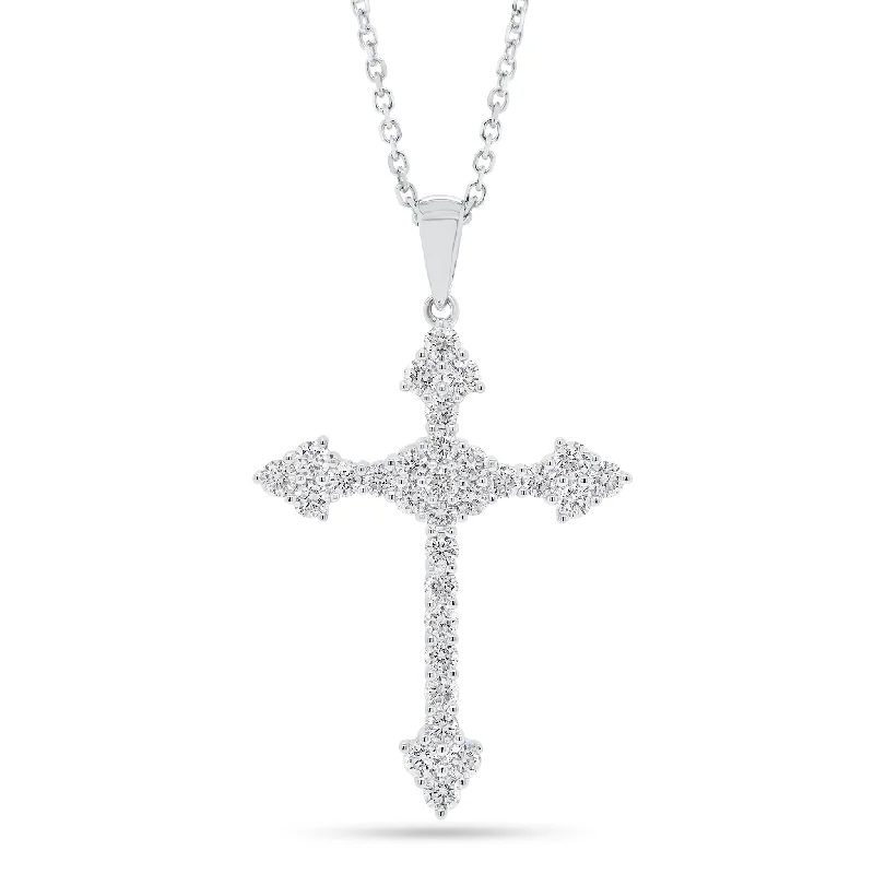 Buy More, Save More Boho Necklace Pave Diamond Cross Pendant
