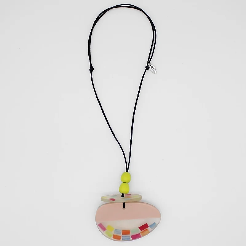 Season - End Clearance Personalized Bracelet Peach and Multi Cami Pendant