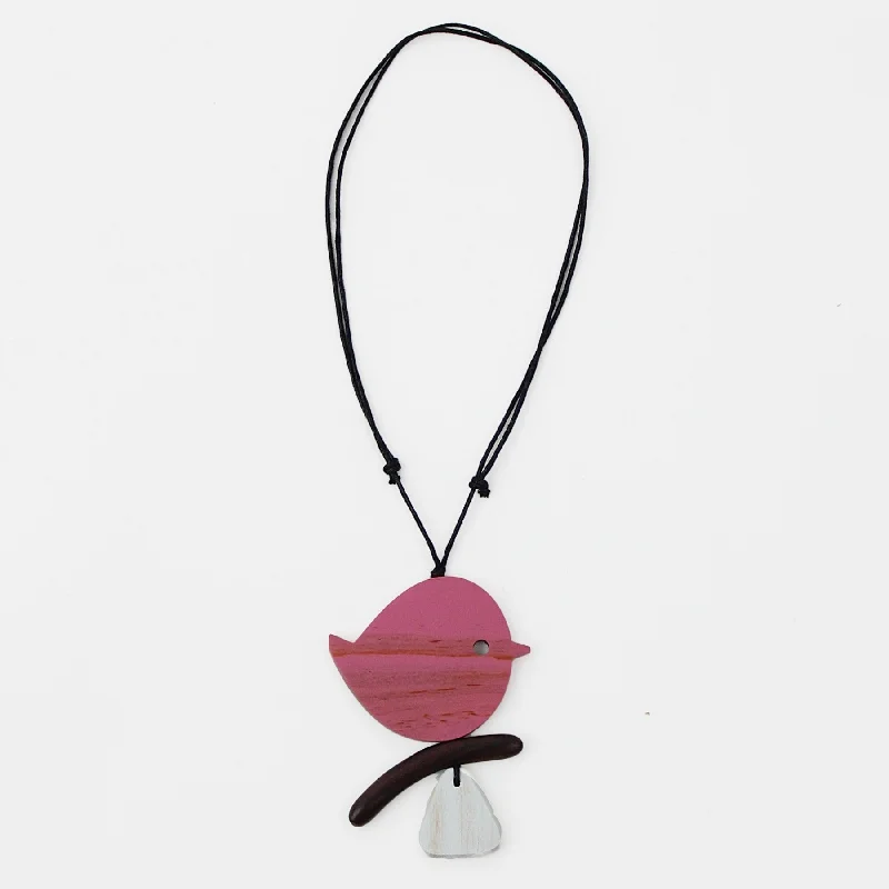 Clearance Sale, Steal Great Bargains Infinity Ring Pink Robin On A Branch Necklace