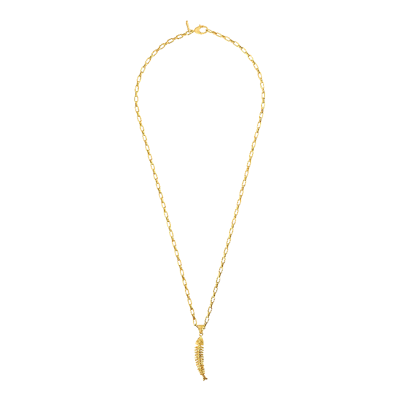 Flash Sale, Grab the Deals Fast Fashion Jewelry Scaly Long Fish Necklace