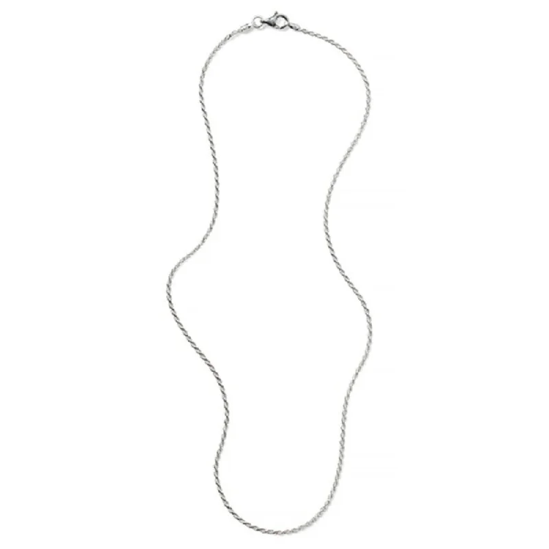 Flash Sale Statement Earrings Sterling Silver 1.5mm Diamond-Cut Rope Chain