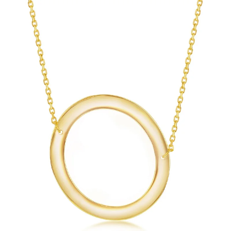 Shop Comfortably at Home Vintage Locket Sterling Silver with Yellow Large Initial-O Shop Comfortably at Home Vintage Locket Sterling Silver with Yellow Large Initial-O