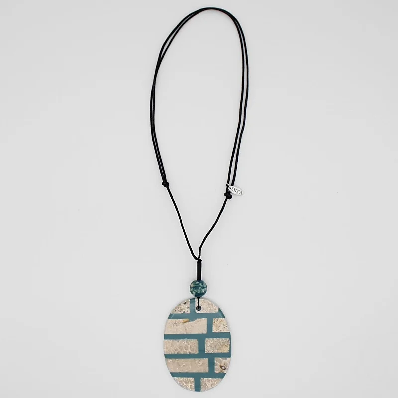 Limited - Time Offer Elegant Earrings Teal Limestone Vita Pendant