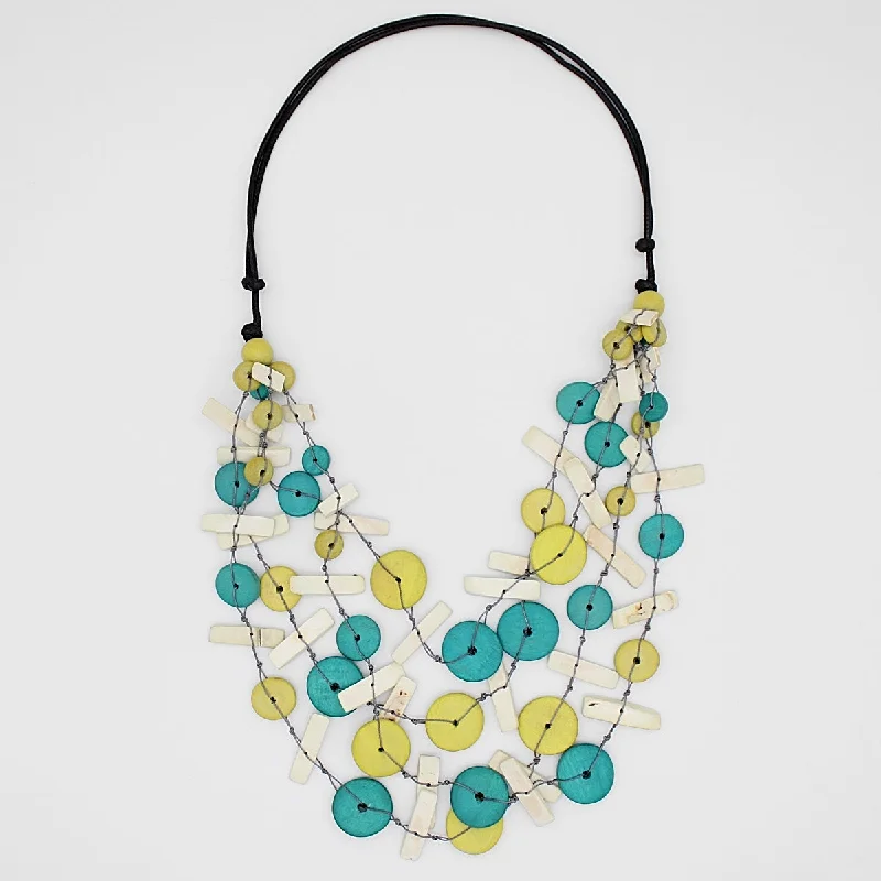 Limited - Time Offer Dainty Bracelet Yellow Multi Strand Orah Necklace