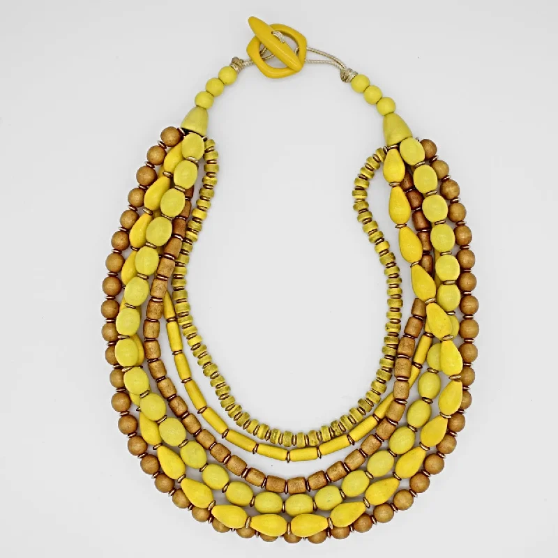 Flash Sale, Grab the Deals Fast Birthstone Jewelry Yellow Multi Strand Simone Necklace Flash Sale, Grab the Deals Fast Birthstone Jewelry Yellow Multi Strand Simone Necklace