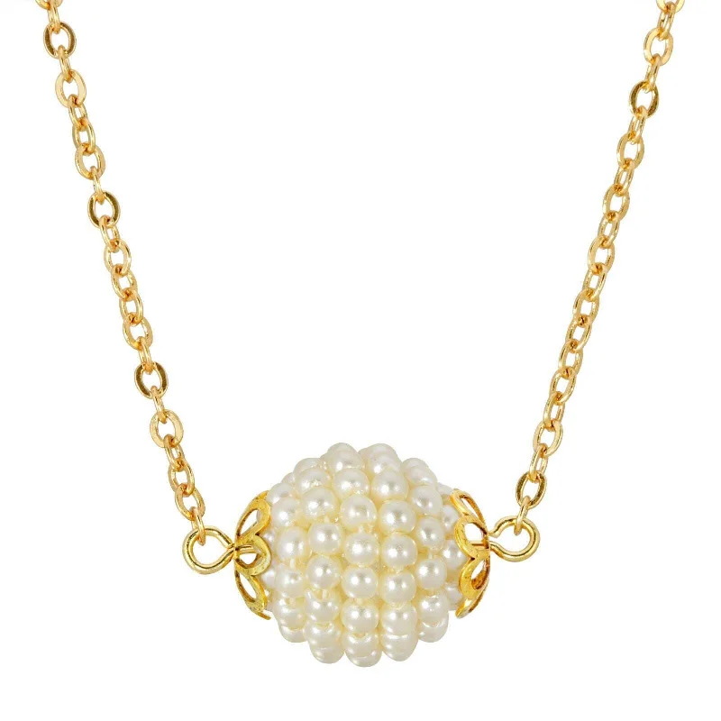 Clearance Sale Solitaire Ring 1928 Jewelry Round Seeded Faux Pearl Ball Pendant Necklace 16" Clearance Sale Solitaire Ring 1928 Jewelry Round Seeded Faux Pearl Ball Pendant Necklace 16"