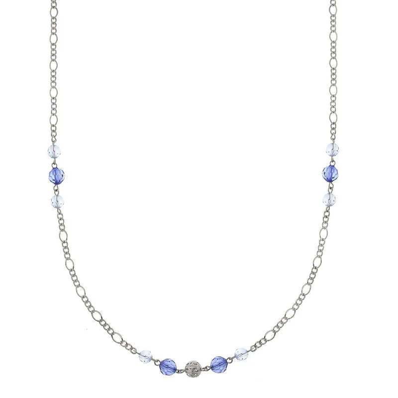 Exclusive Offers for Our Valued Customers Elegant Ring 1928 Jewelry Blue Crystal And Filigree Bead Slim Long Necklace 42" Exclusive Offers for Our Valued Customers Elegant Ring 1928 Jewelry Blue Crystal And Filigree Bead Slim Long Necklace 42"