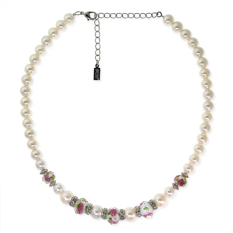 Shop Now, Save Big Bucks Cross Pendant 1928 Jewelry Pink Floral Beaded Necklace 15" + 3" Extender Shop Now, Save Big Bucks Cross Pendant 1928 Jewelry Pink Floral Beaded Necklace 15" + 3" Extender